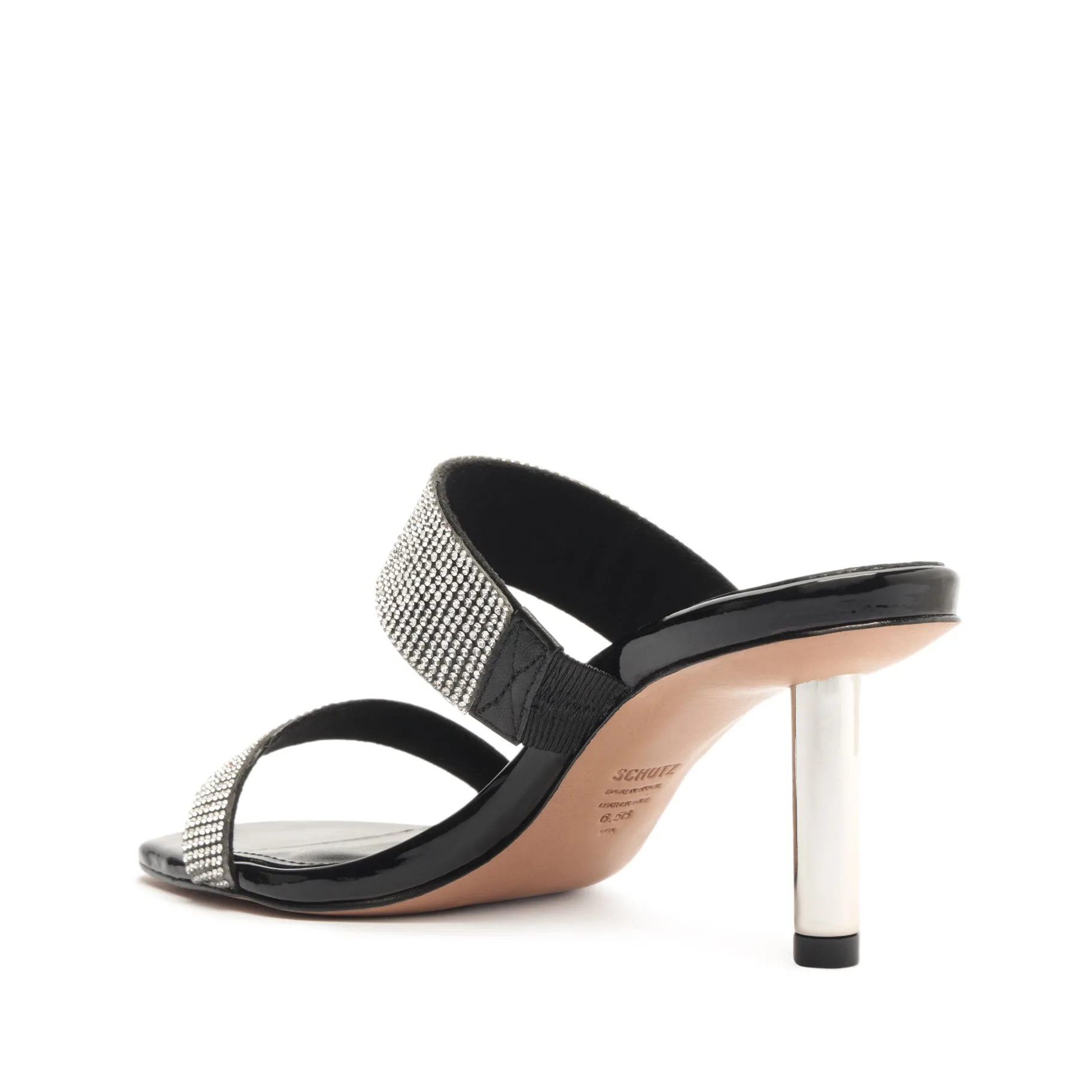 Liam Mid Metallic Nappa Leather Sandal