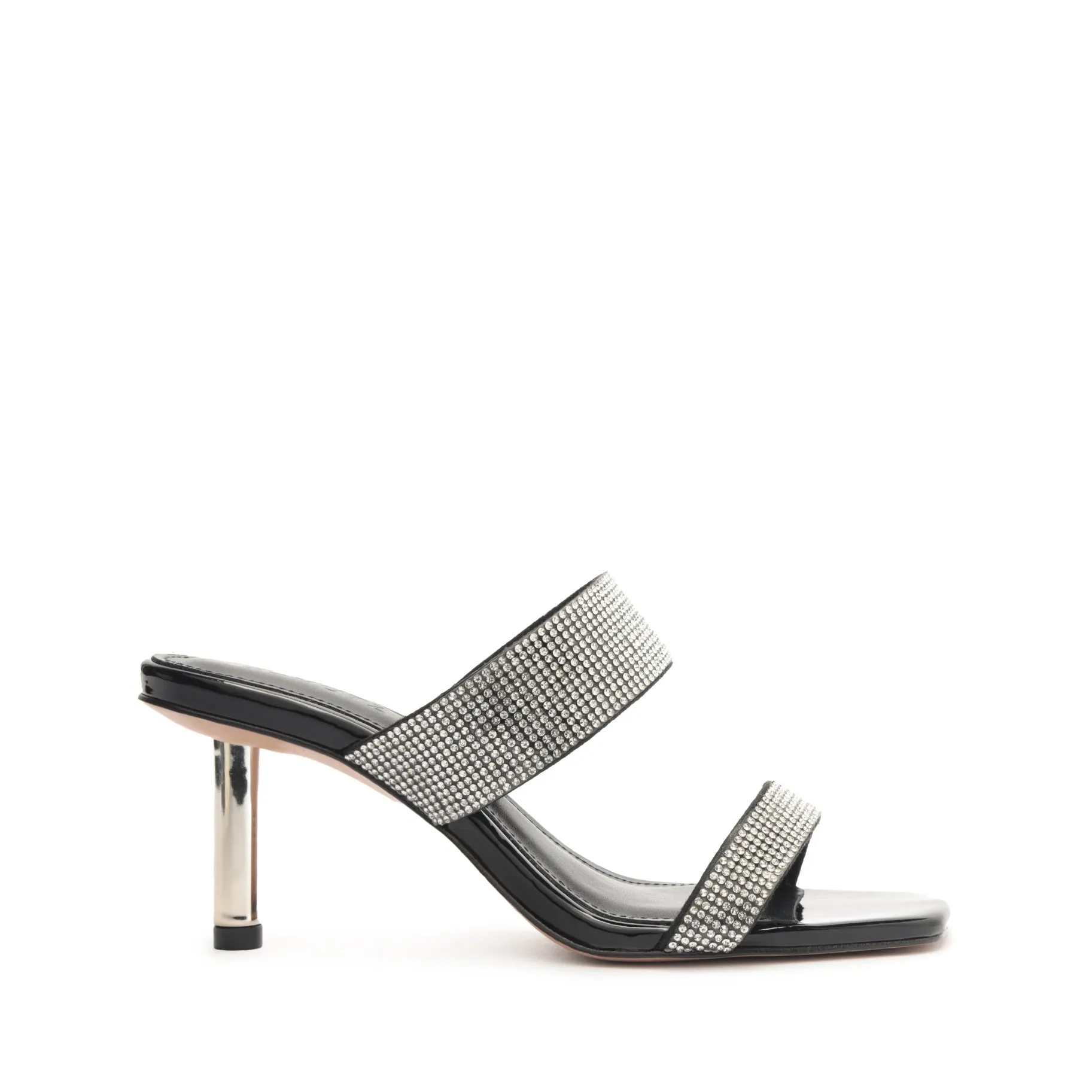 Liam Mid Metallic Nappa Leather Sandal