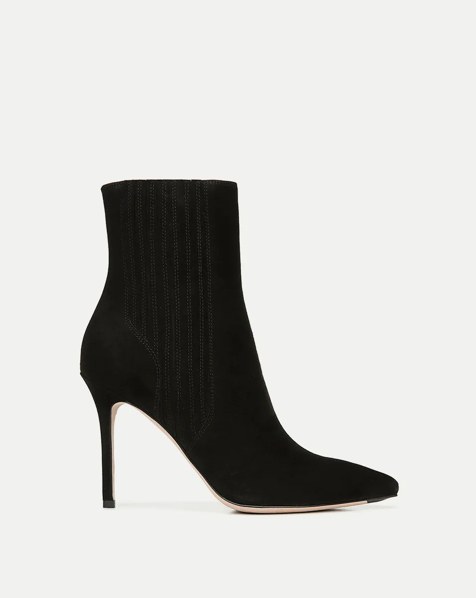 Lisa Suede Stiletto-Heel Bootie