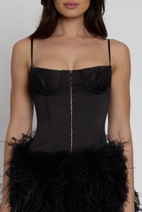 Luce Longline Satin Bustier Corset Top