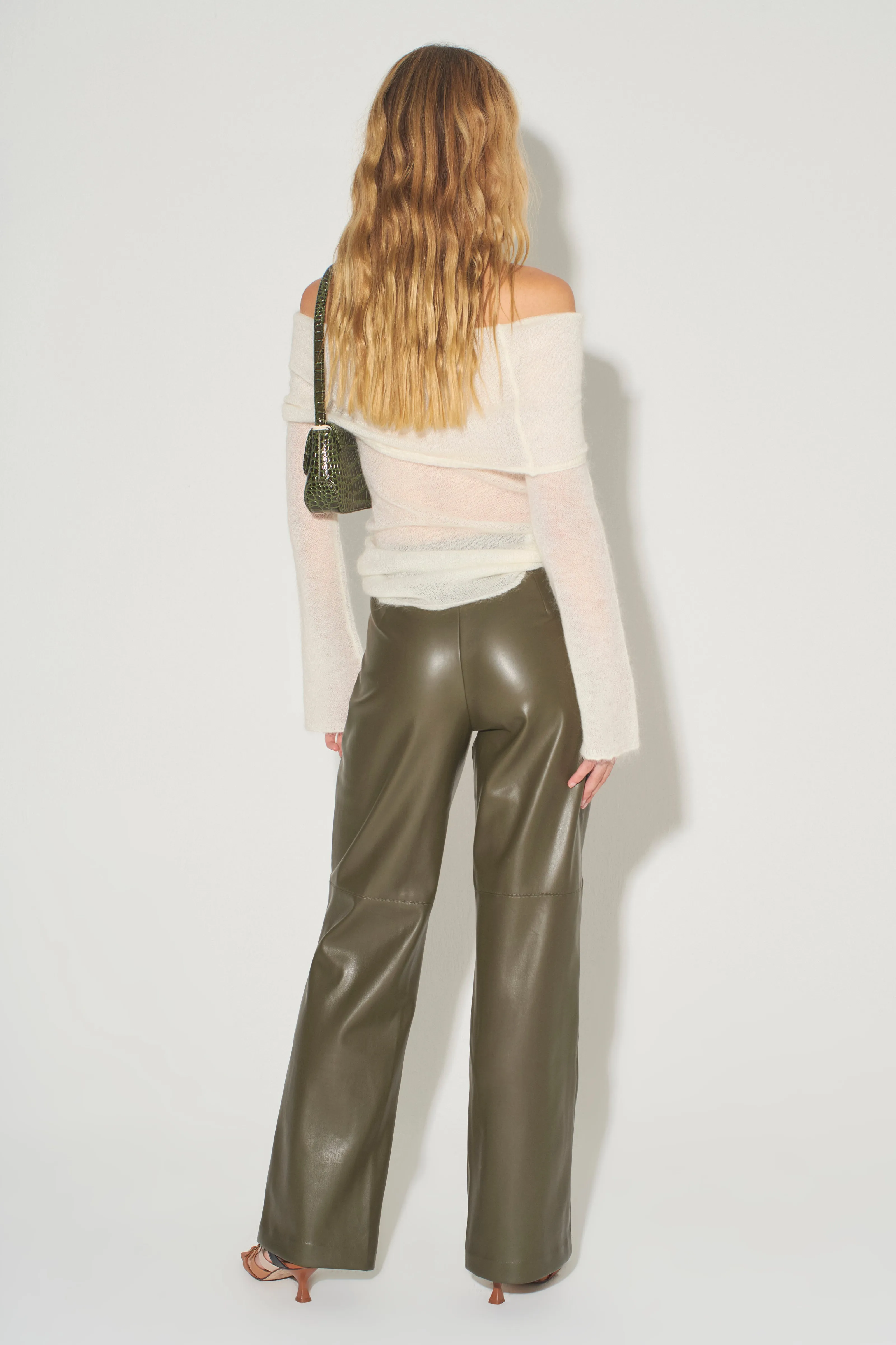 Madden Wide Leg Leather Pant