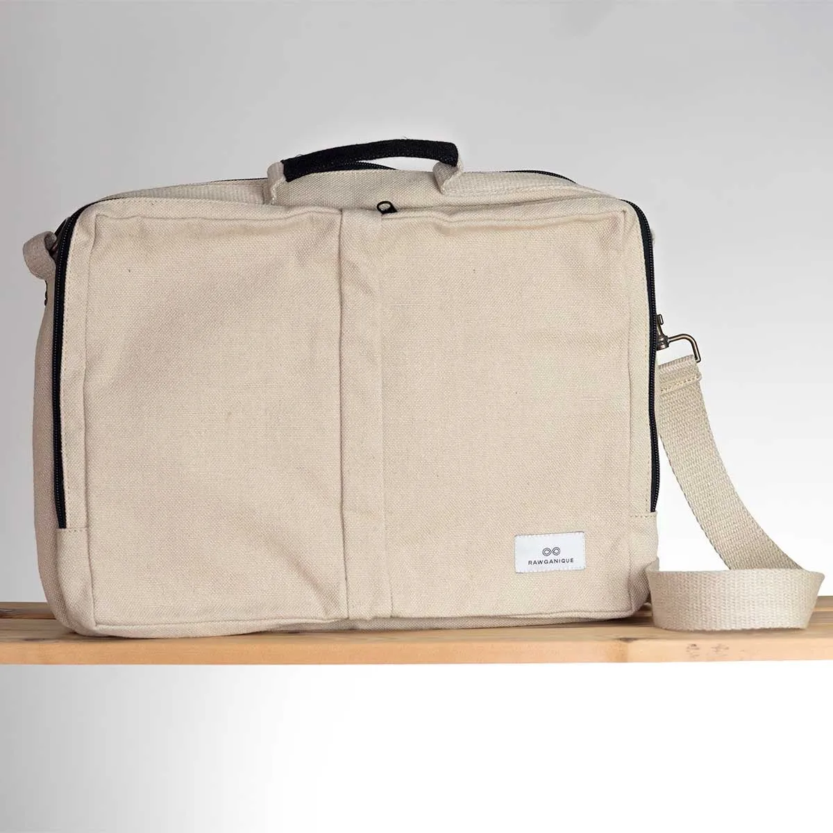 MANHATTAN 100% Organic Hemp Laptop Bag (15x11.4x4) (Plastic-free)