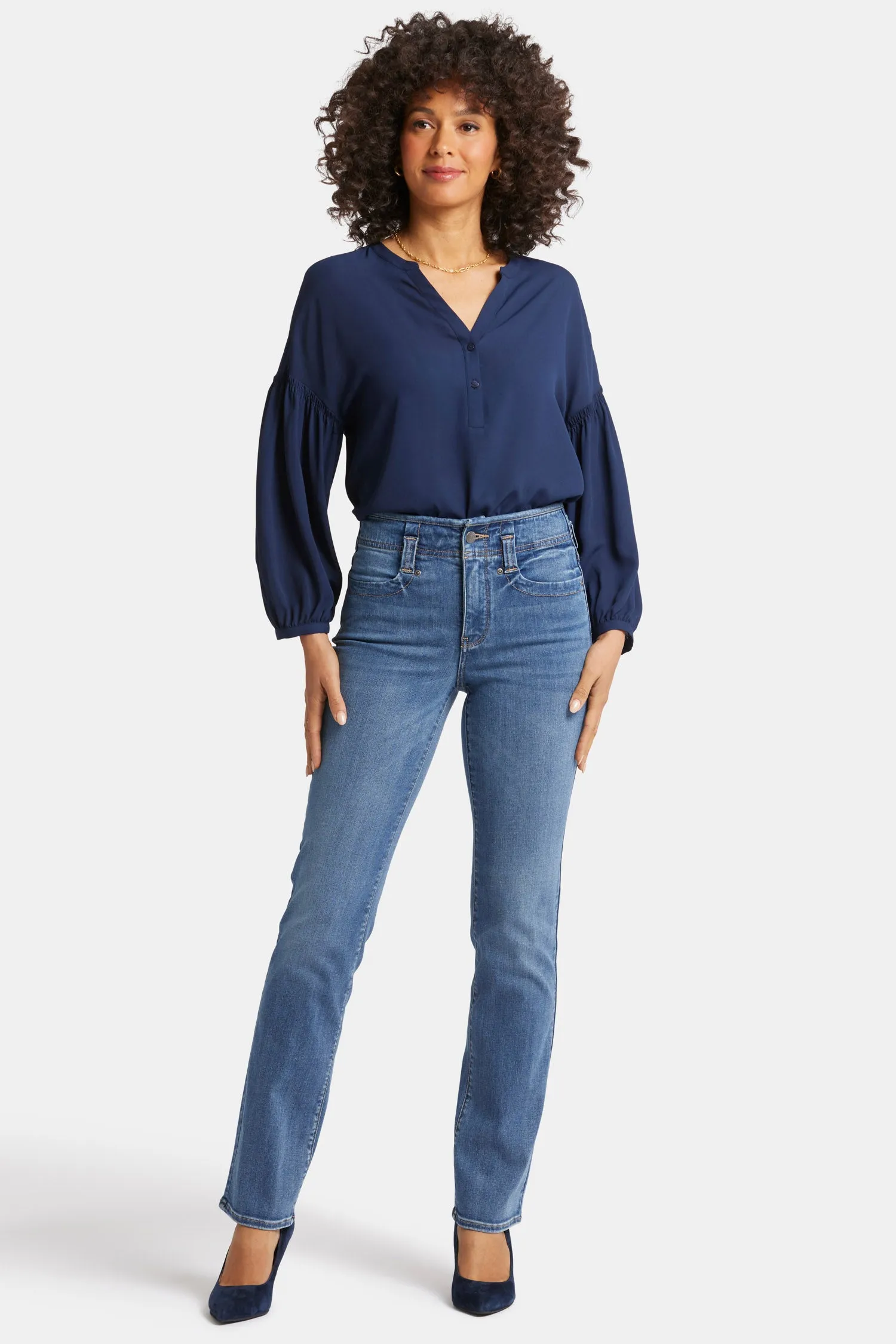 Marilyn Straight Jeans - Clear Brook