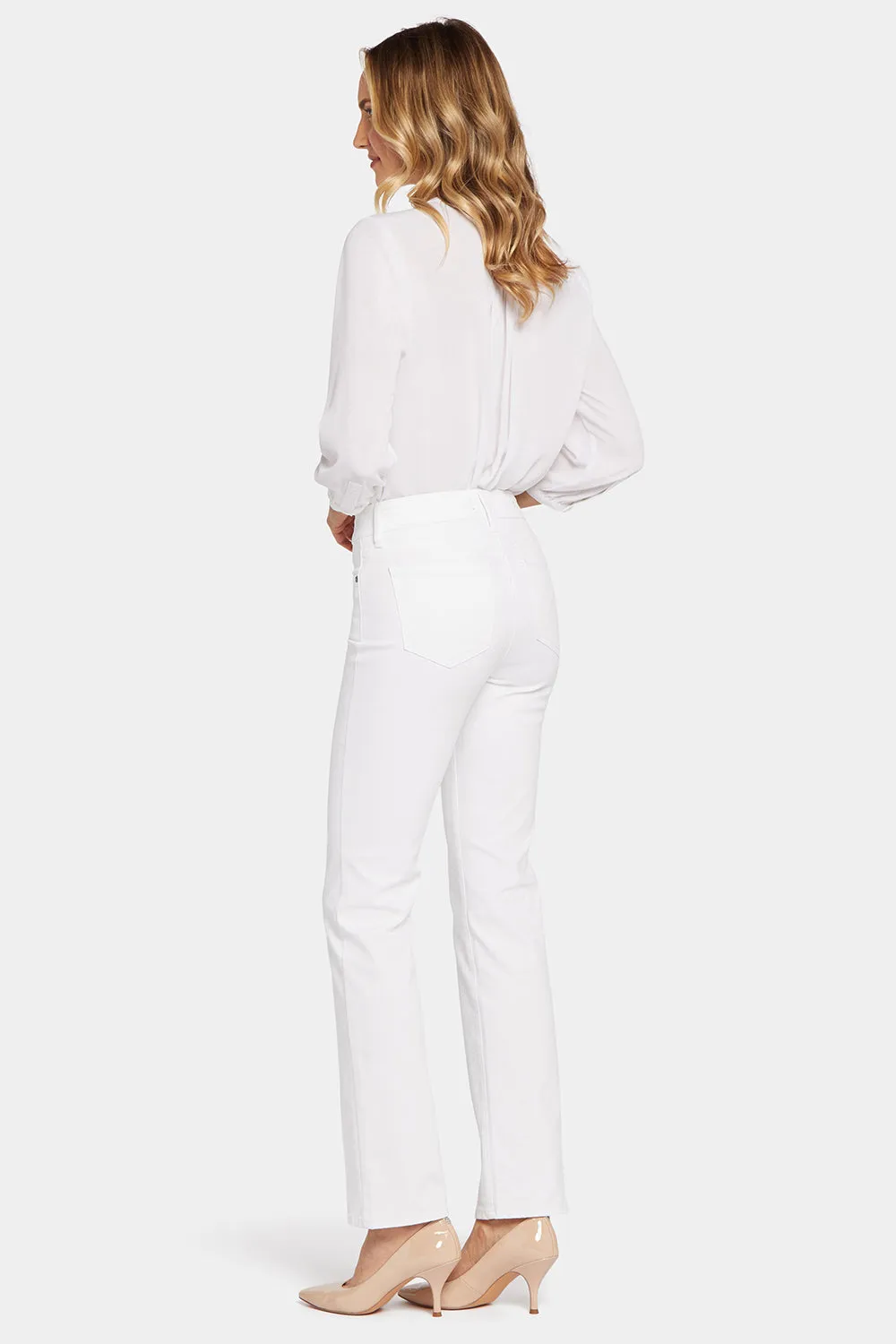 Marilyn Straight Jeans In Tall - Optic White