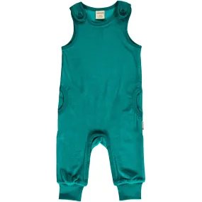 Maxomorra Lagoon Velour Playsuit