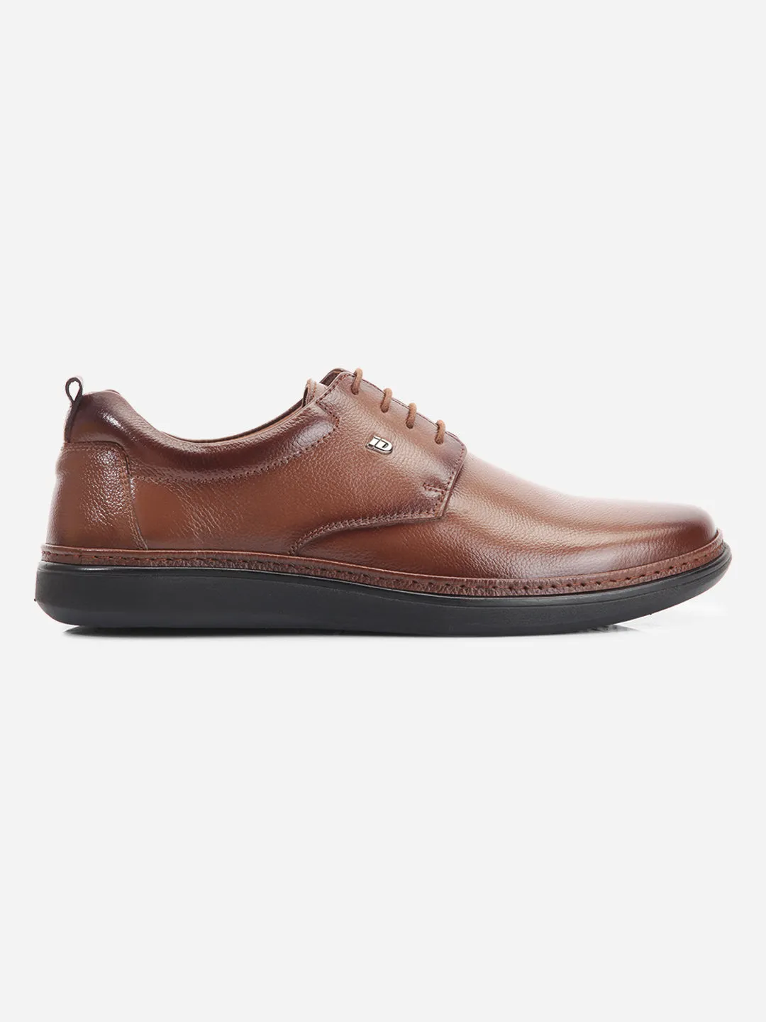 Men's Tan Round Toe Lace Up Semi Formal (ID2226)