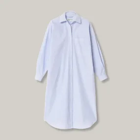 MERZ B SCHWANEN SHIRT DRESS - WHITE/ BLUE