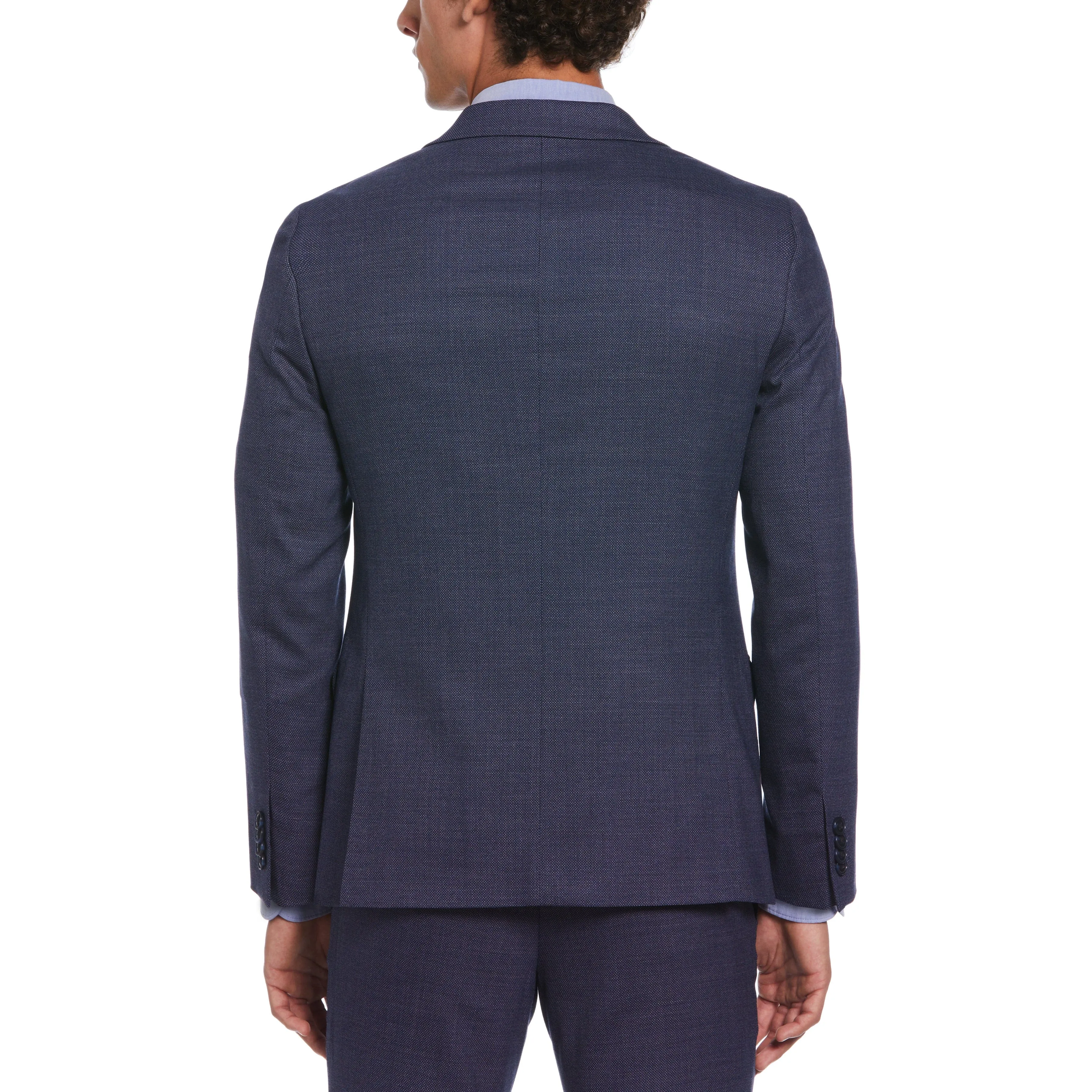 Navy Birdseye Suit Jacket