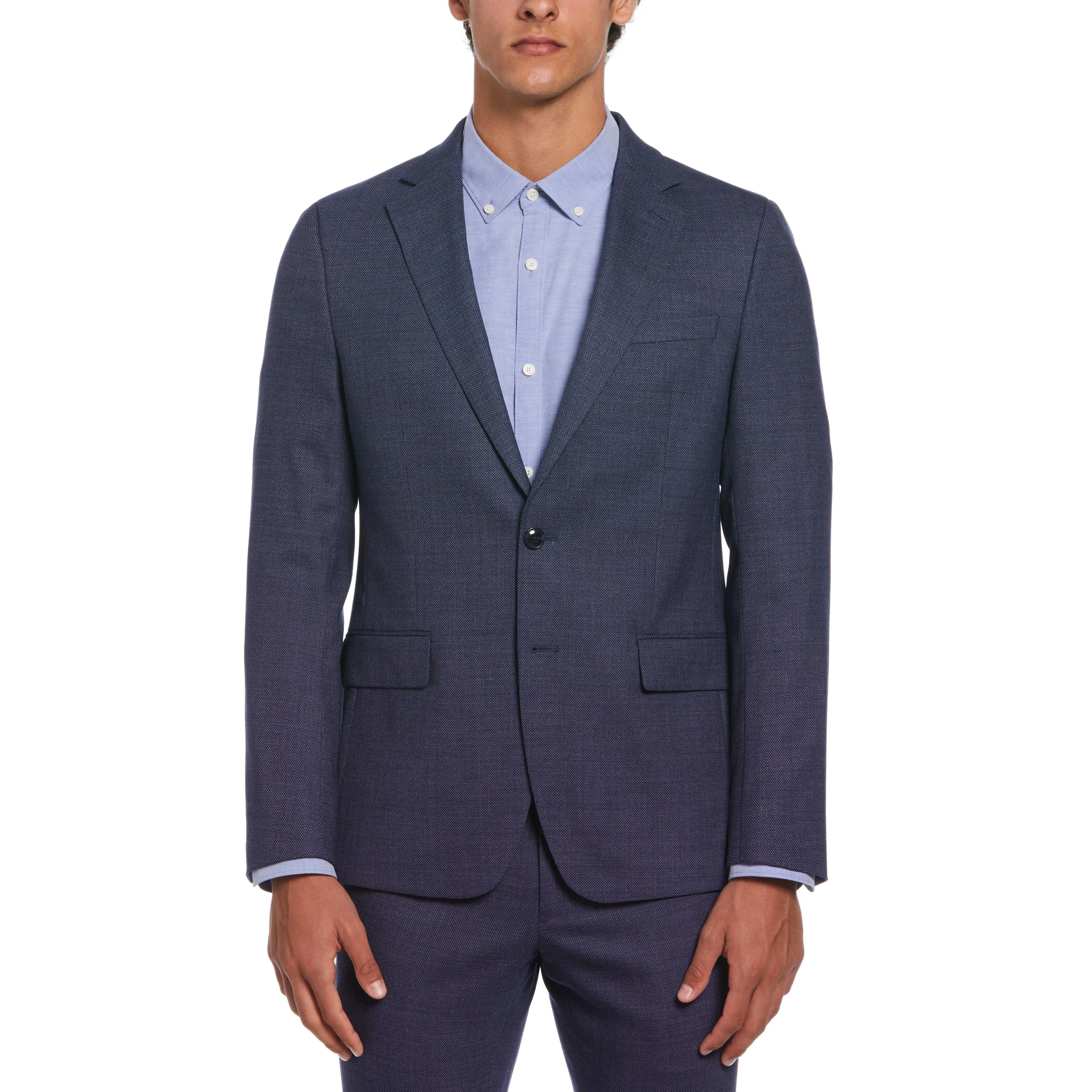 Navy Birdseye Suit Jacket