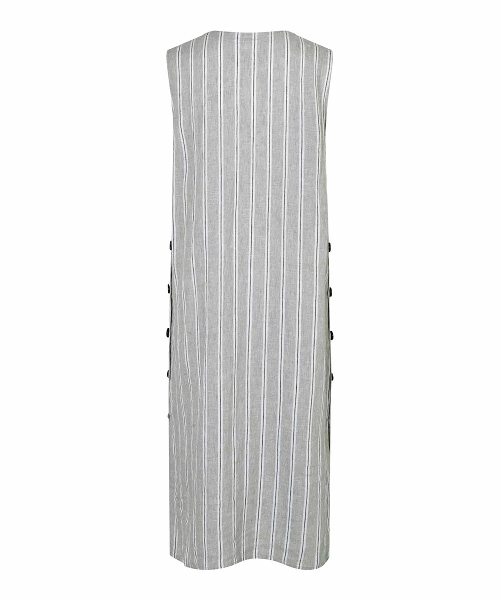 Nukus Linen Striped Dress