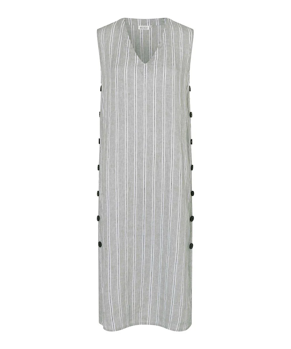 Nukus Linen Striped Dress