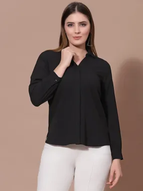 Odour Free Spread Collar Long Sleeves Formal Shirt For Women