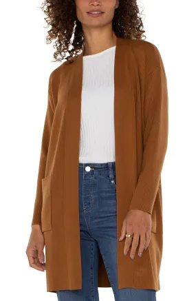 OPEN FRONT CARDIGAN SWEATER