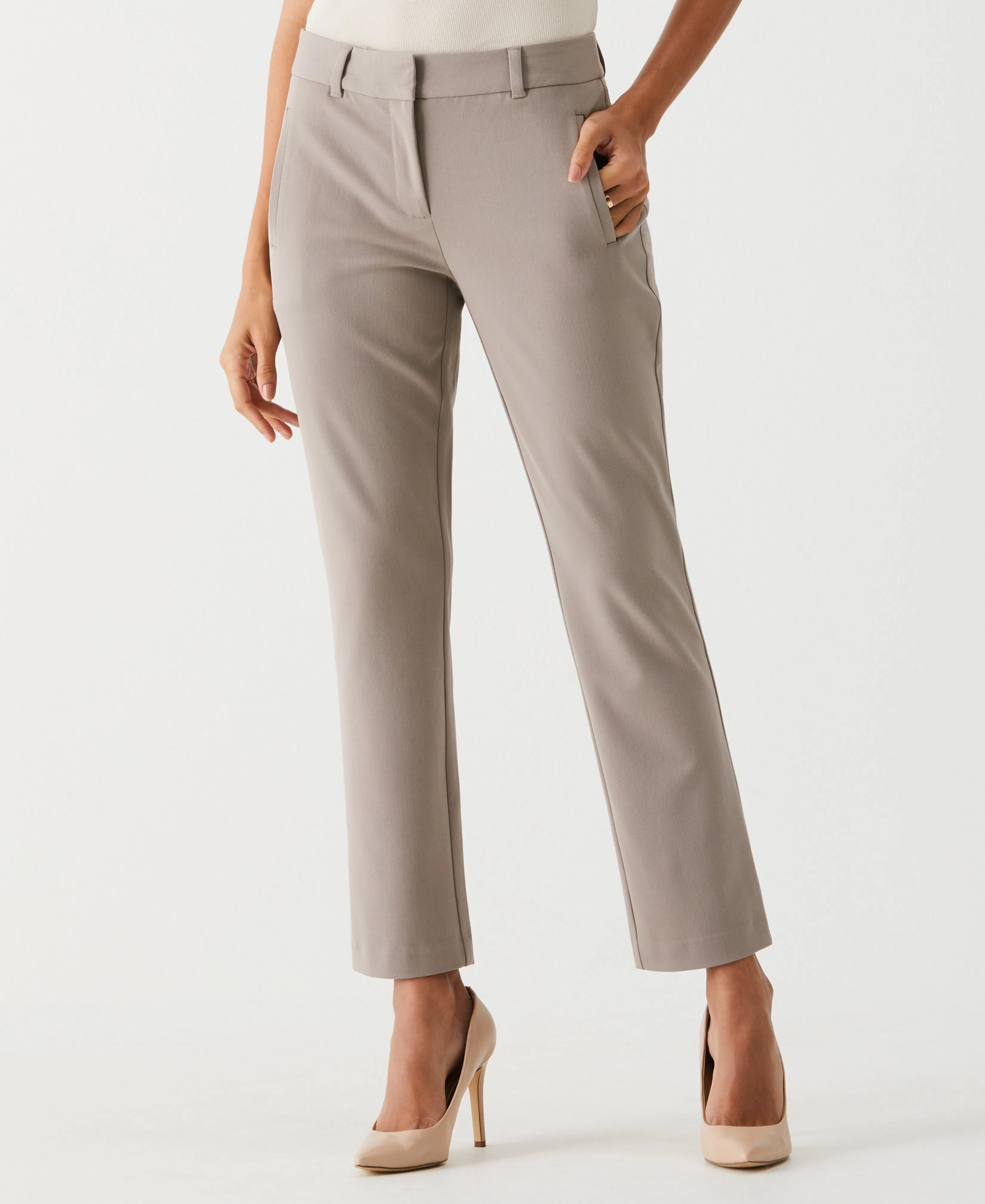 Petite Straight Leg Ankle Pant