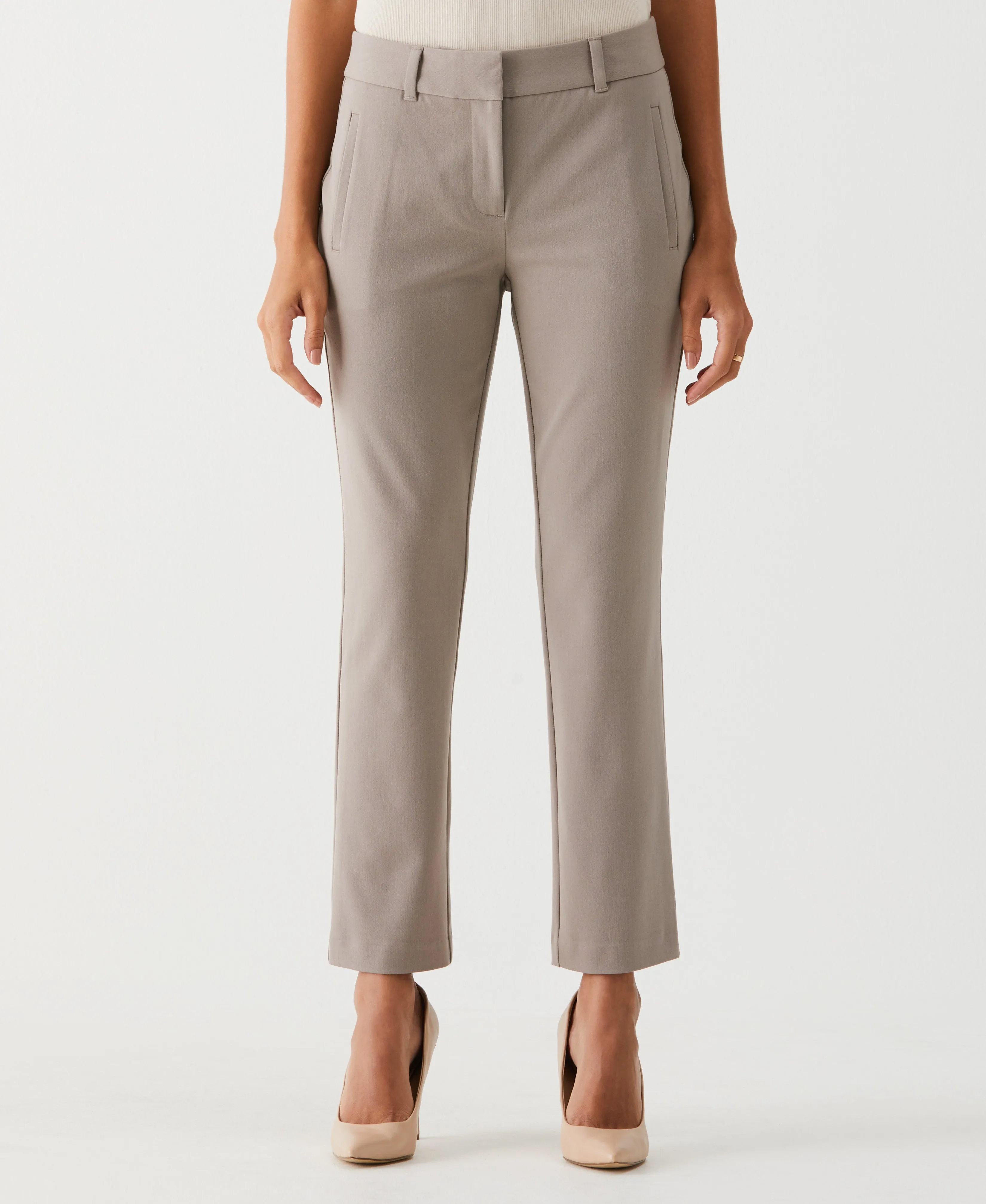 Petite Straight Leg Ankle Pant