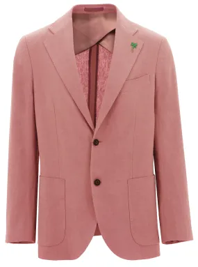 Pink Genoa Linen Sports Jacket