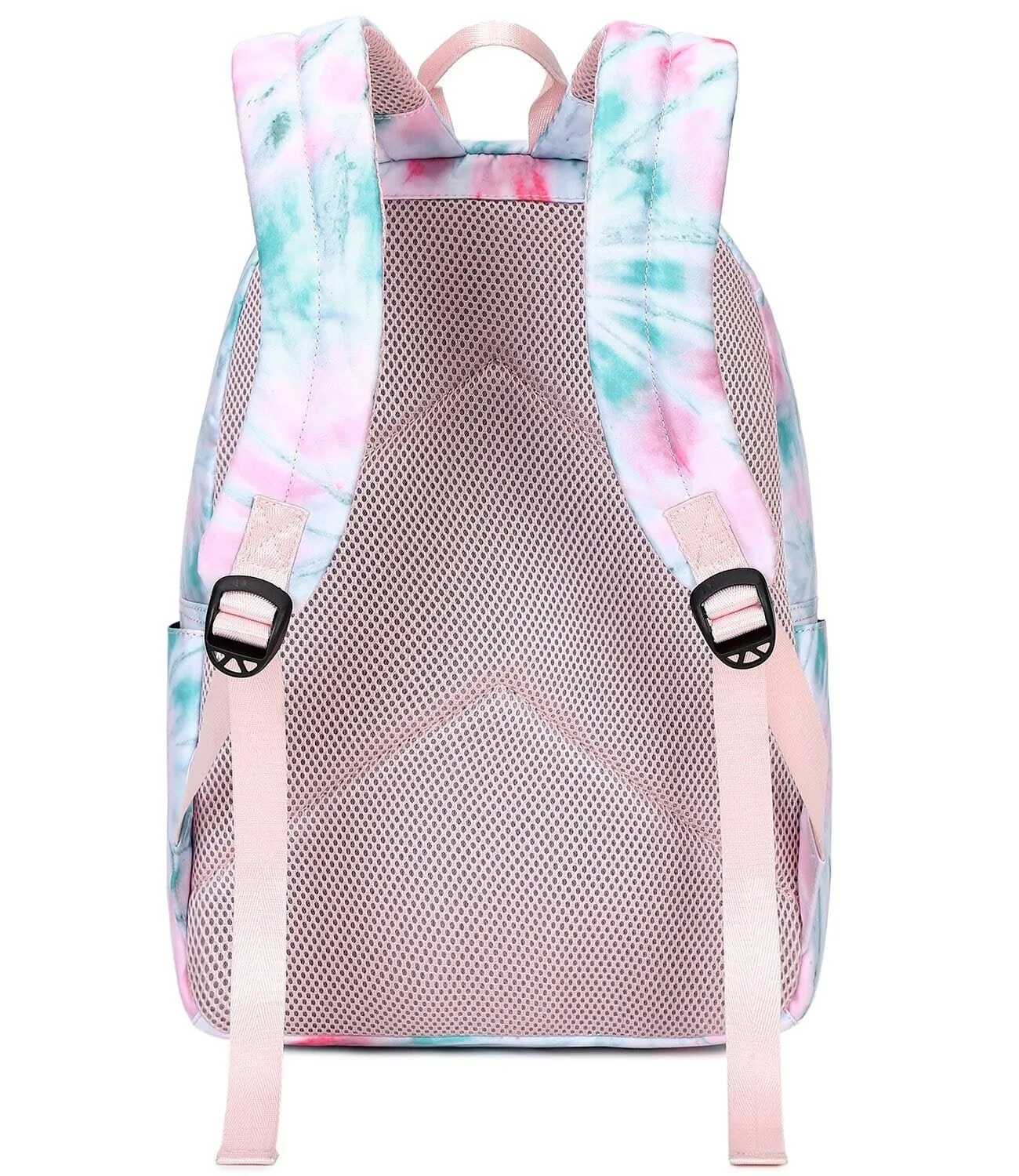 Pink Spiral Swirl Tie Dye School Bag Backpack