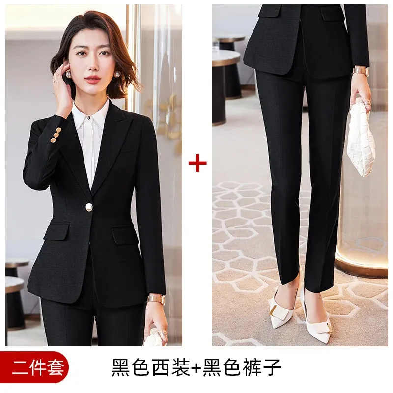 Professional Suit for Women, High-quality Pants, Show Time, Increases Temperament, Fashion, New, Autumn and Winter, 2023