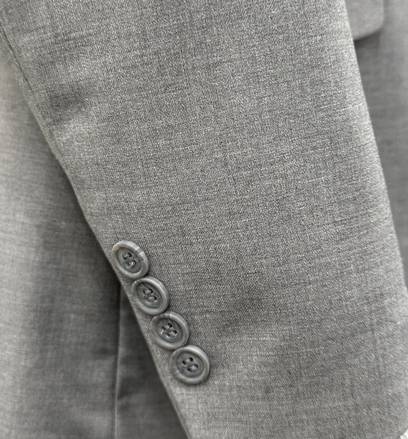 Profile Slim Fit Vested Suit - Light Gray