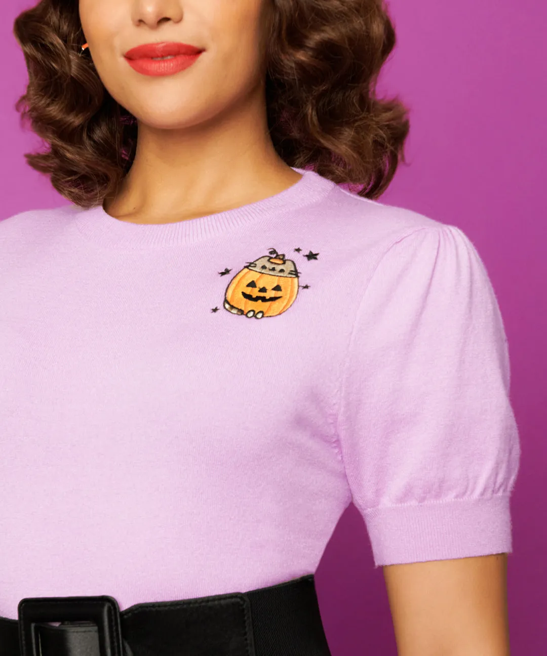 Pusheen Halloween Knit Sweater