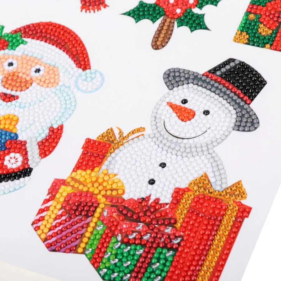 "Christmas Joy" Crystal Art Wall Sticker Set x39