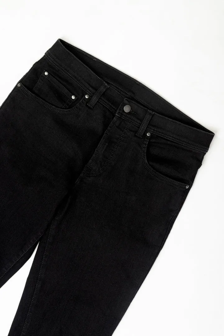 Raw Black Power-Stretch Slim Fit Jeans