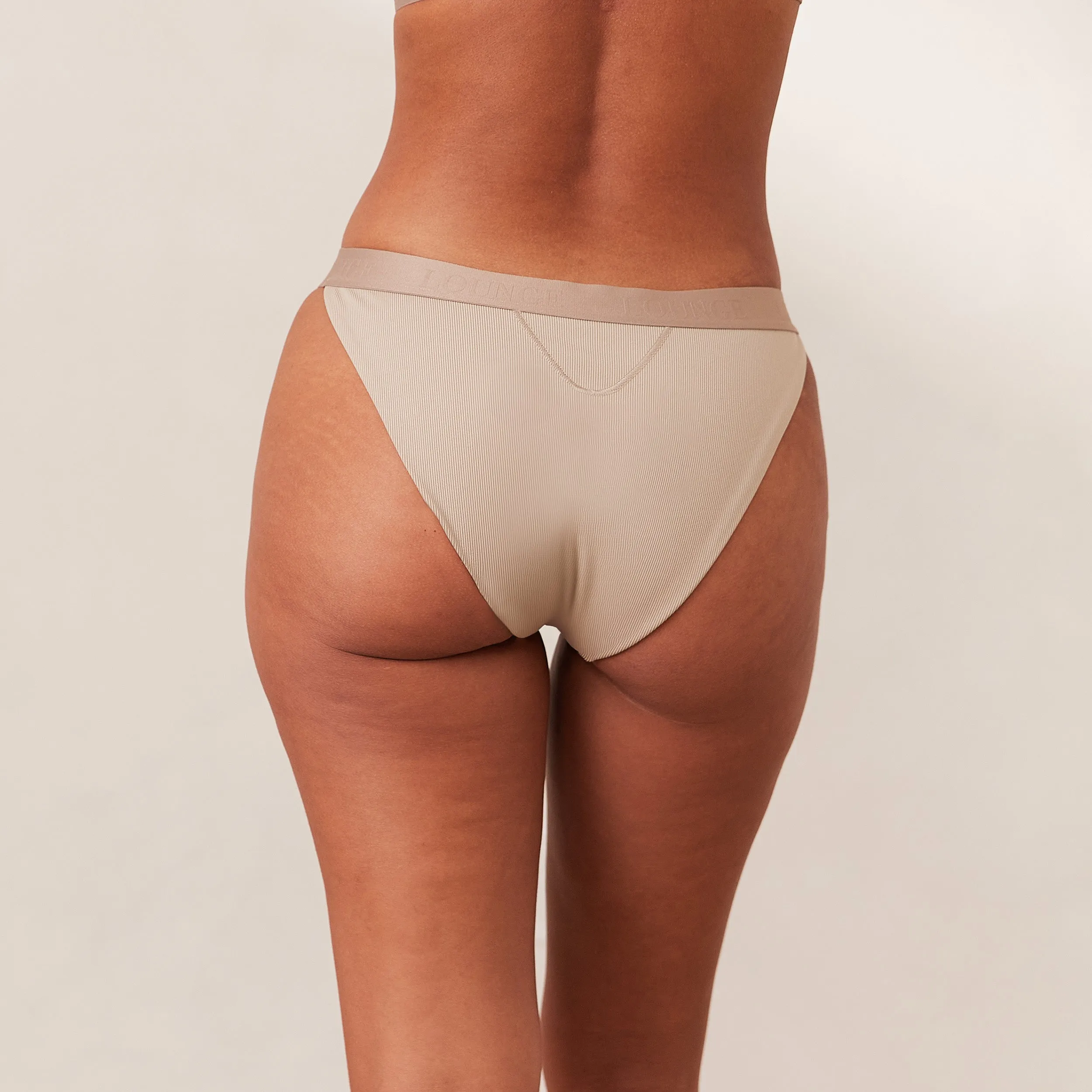 Ribbed Mindful Briefs - Mink