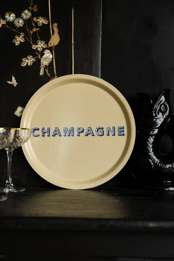 Round Champagne Tray