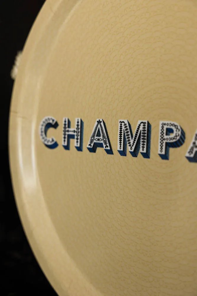 Round Champagne Tray