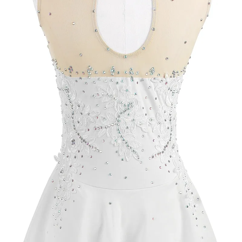 #SK224 Ice Skating-Figure Skating Dress with Sparkle Applique