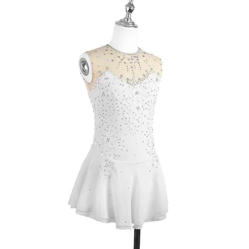 #SK224 Ice Skating-Figure Skating Dress with Sparkle Applique