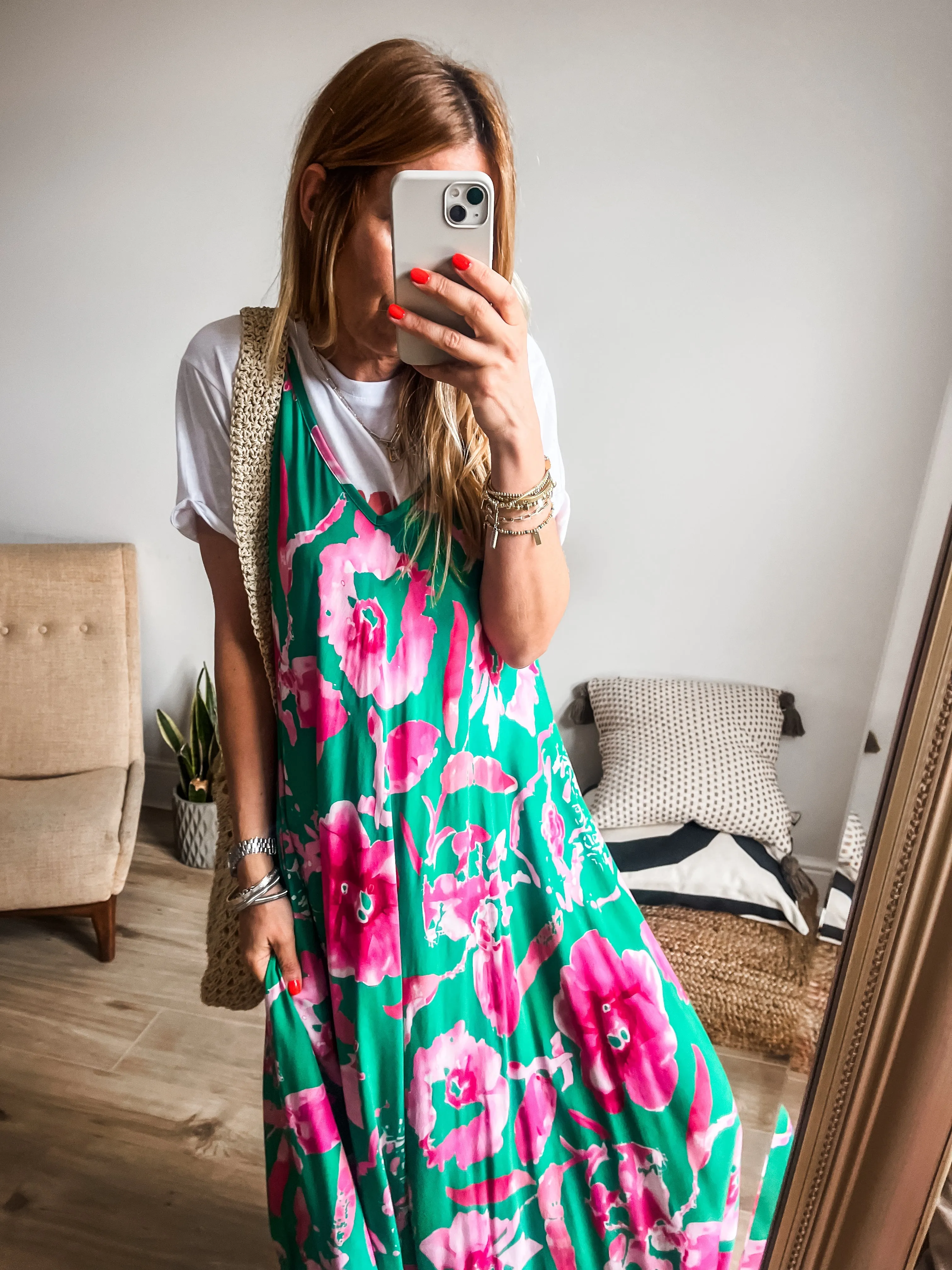 Sleeveless Swing Midi Dress