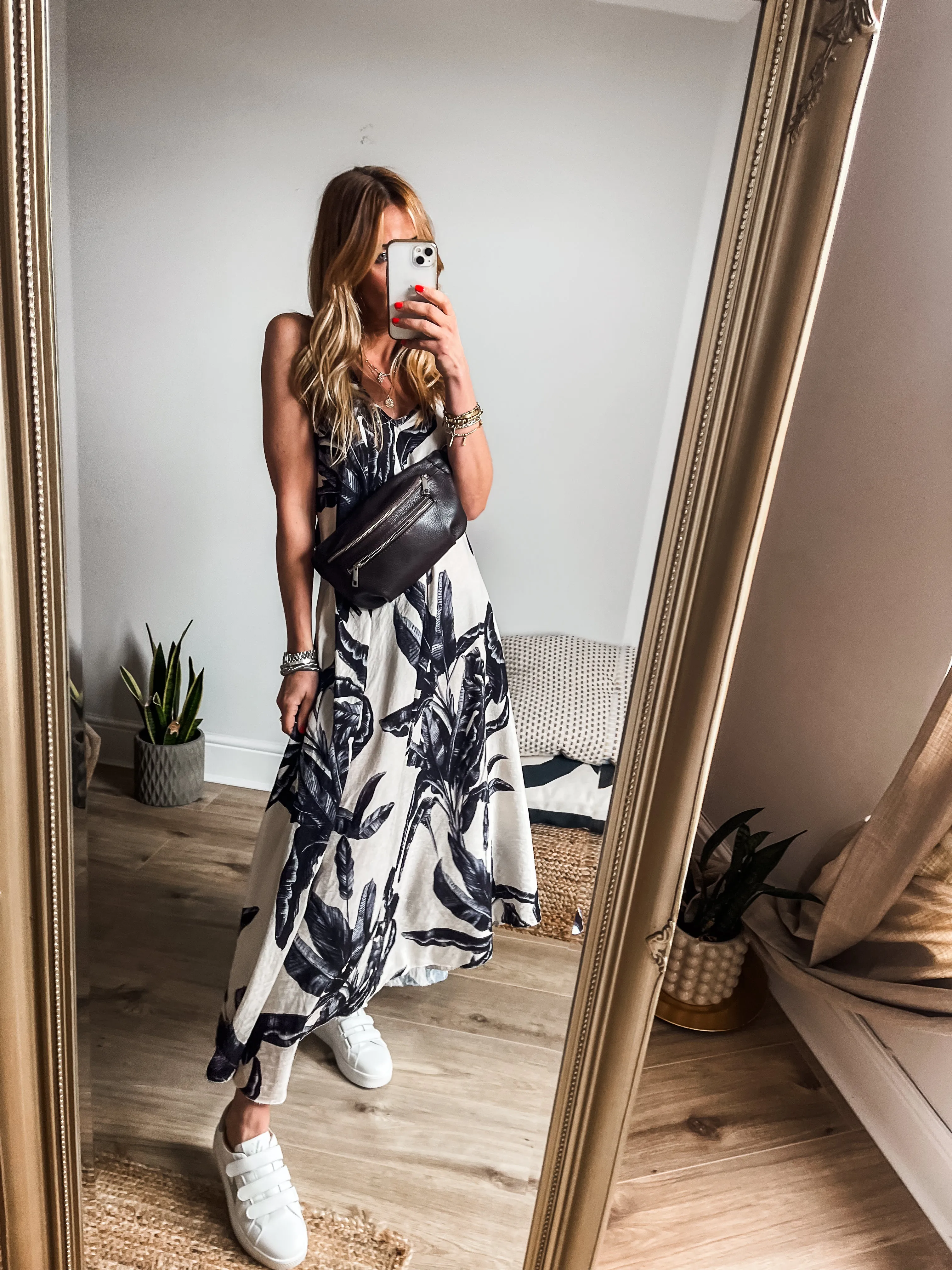 Sleeveless Swing Midi Dress