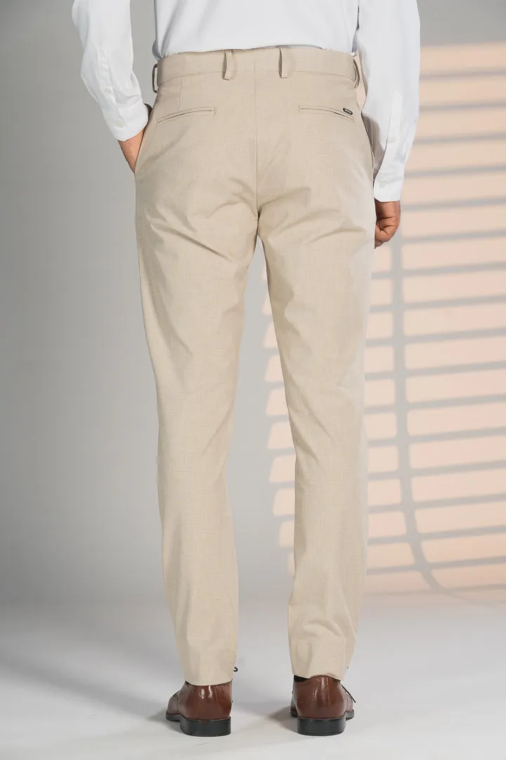 Stone Khaki Houndstooth Pants