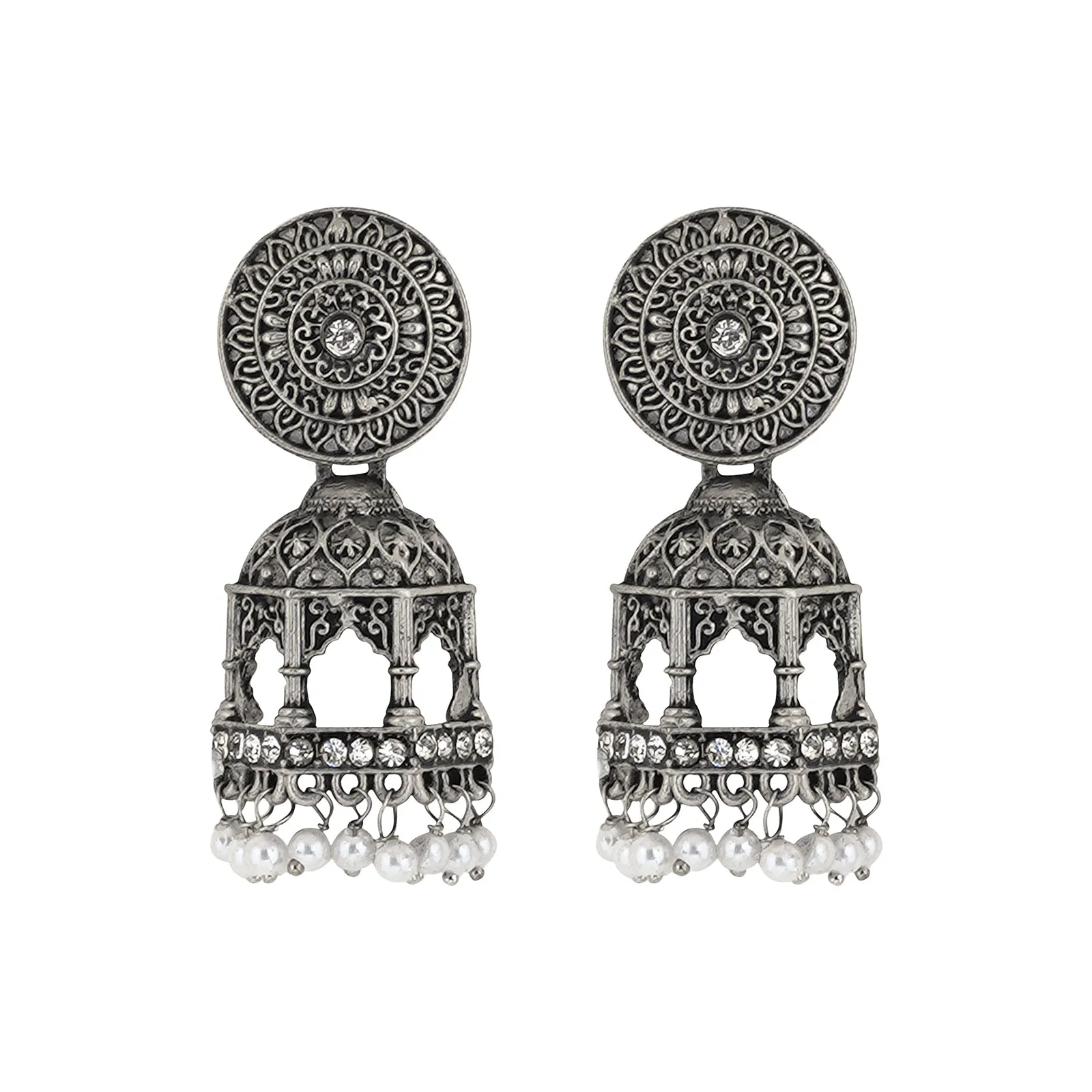 Teejh Deeksha Silver Oxidised Jewelry Gift Set