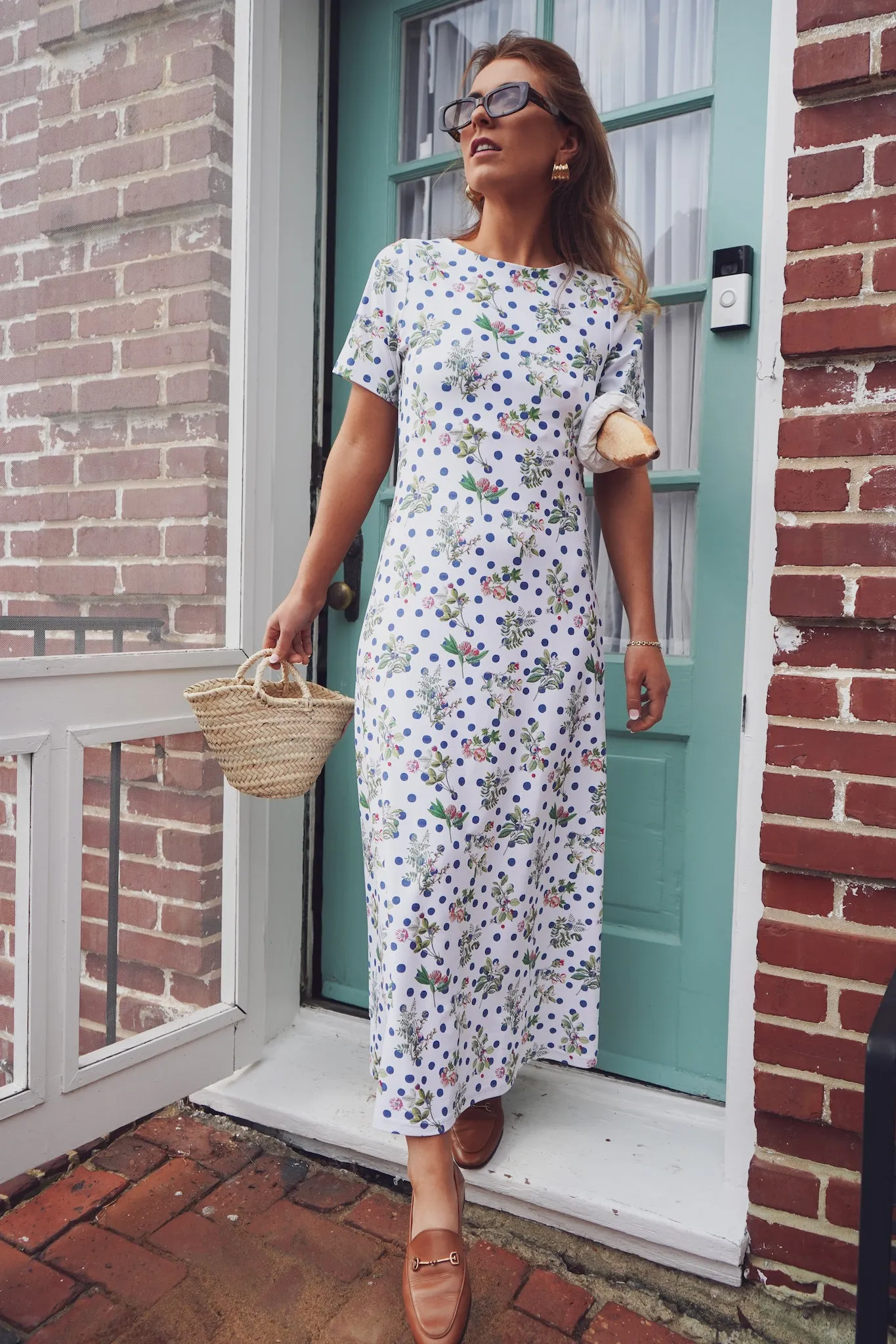 The Celine Dress - Botanist Dot