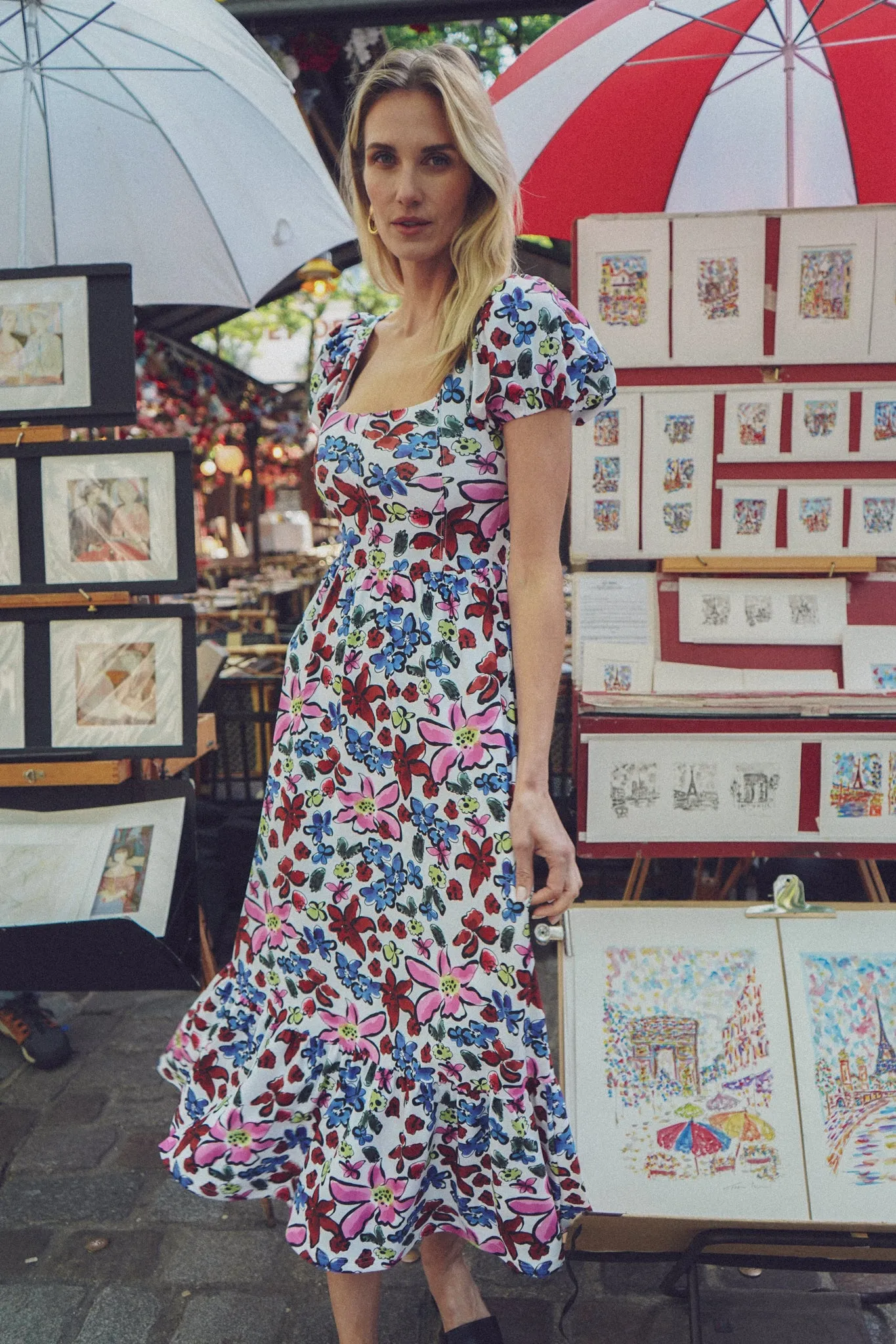 The Cornelia Dress - Abstract Garden