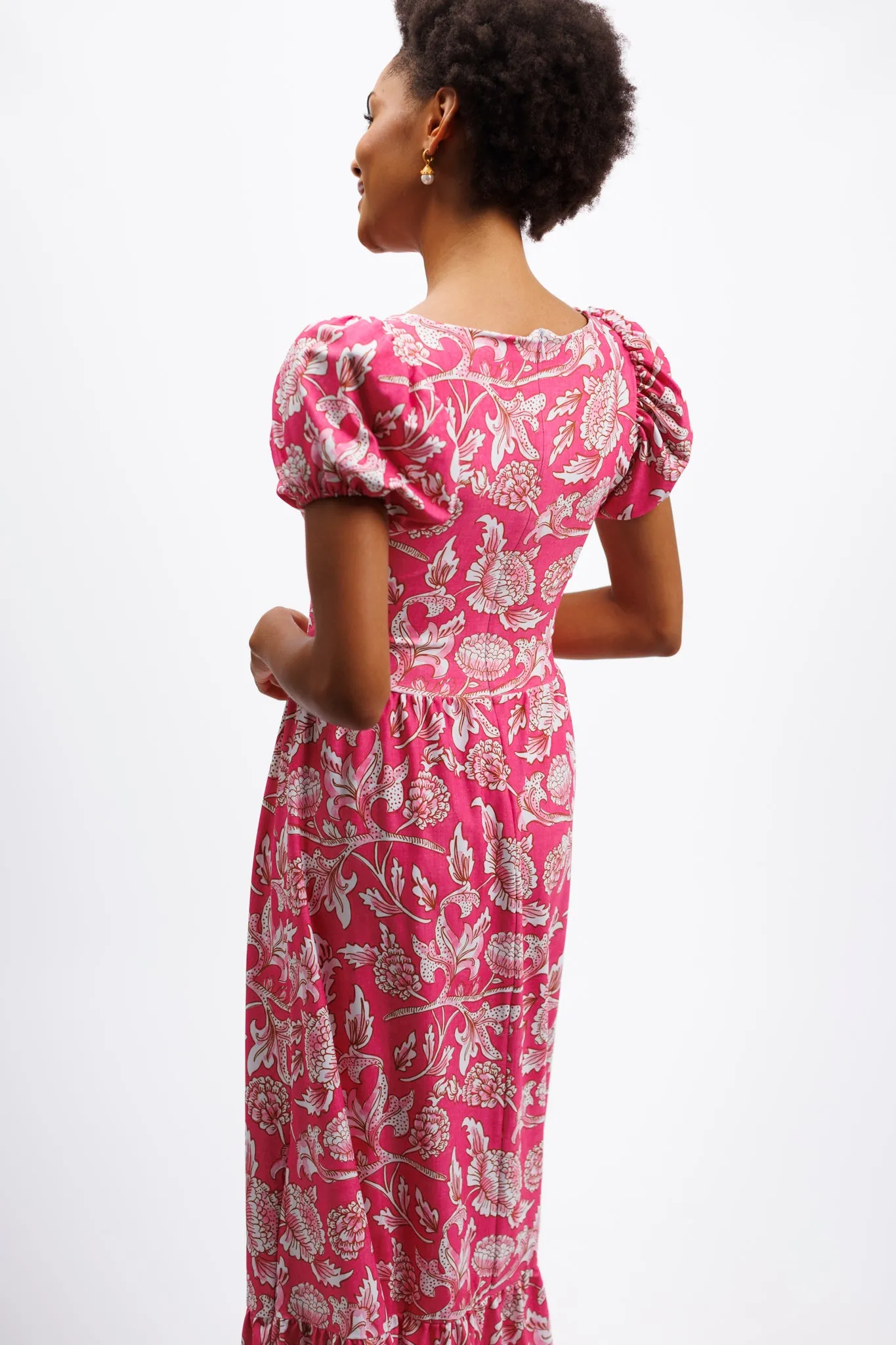 The Cornelia Dress - Tuileries Bloom Pink