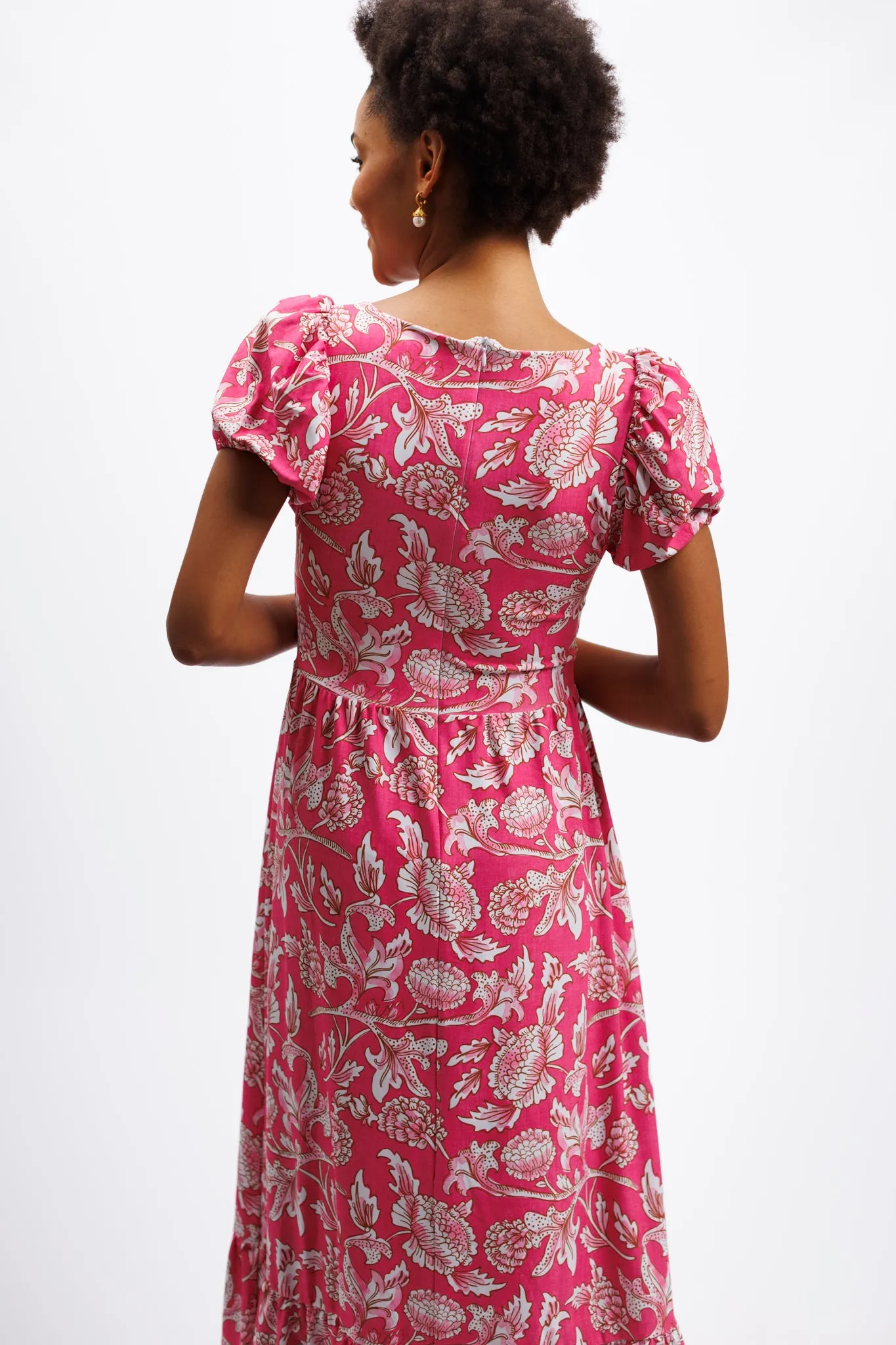 The Cornelia Dress - Tuileries Bloom Pink