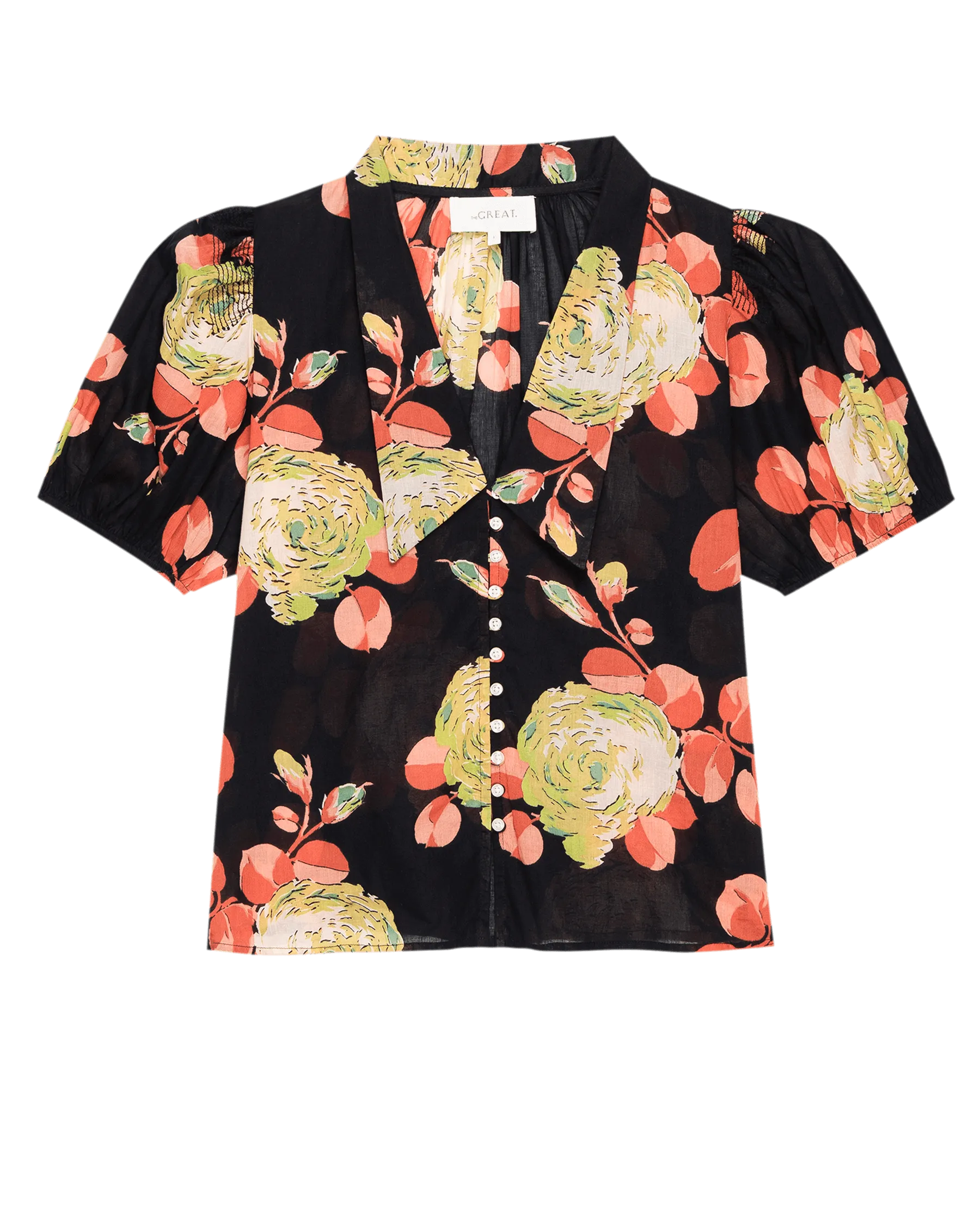 The Fairway Top. -- Cabbage Rose Print