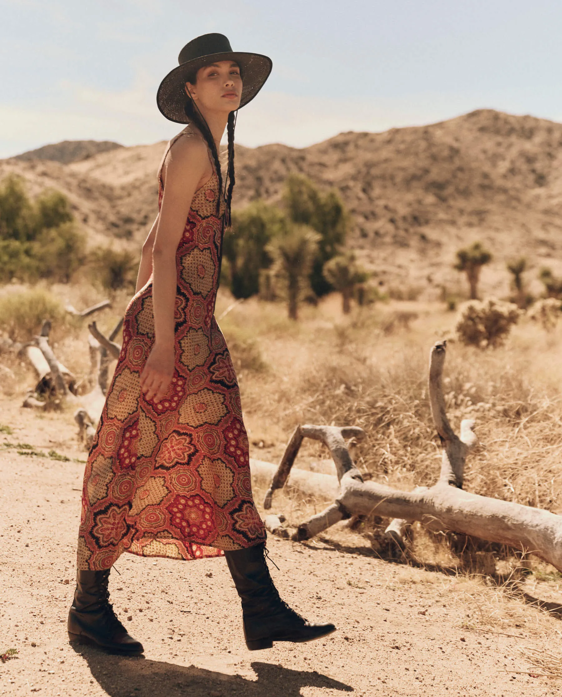 The Savannah Dress. -- Patchwork Print