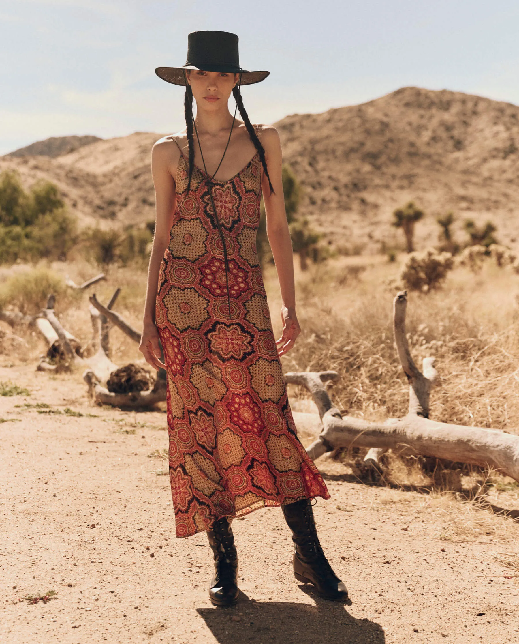 The Savannah Dress. -- Patchwork Print