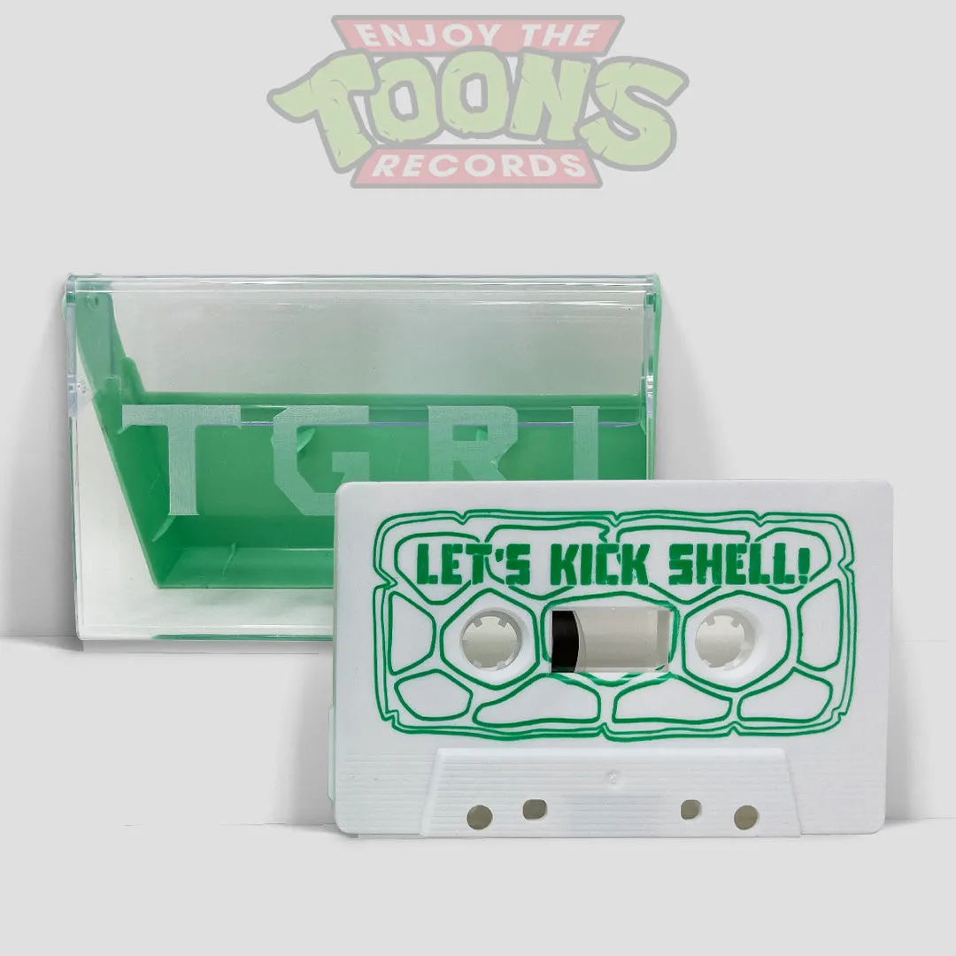 TMNT Let's Kick Shell White with Green Print Cassette Tape (ETT026T4)