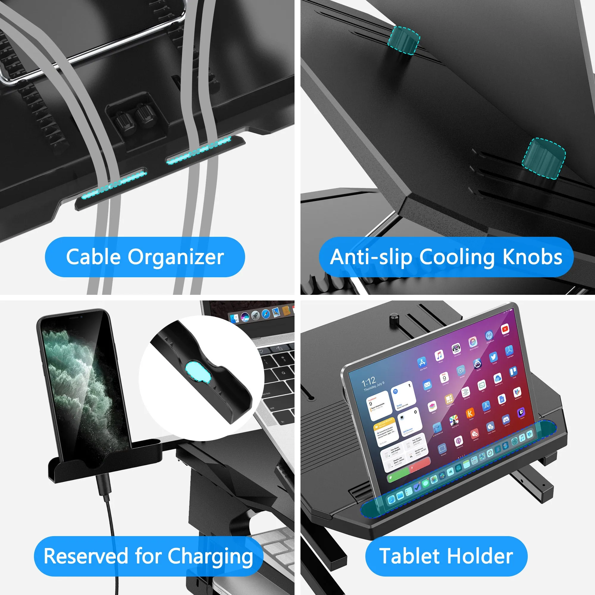 Two-Layer Height Adjustable Laptop Stands (LS-58B)