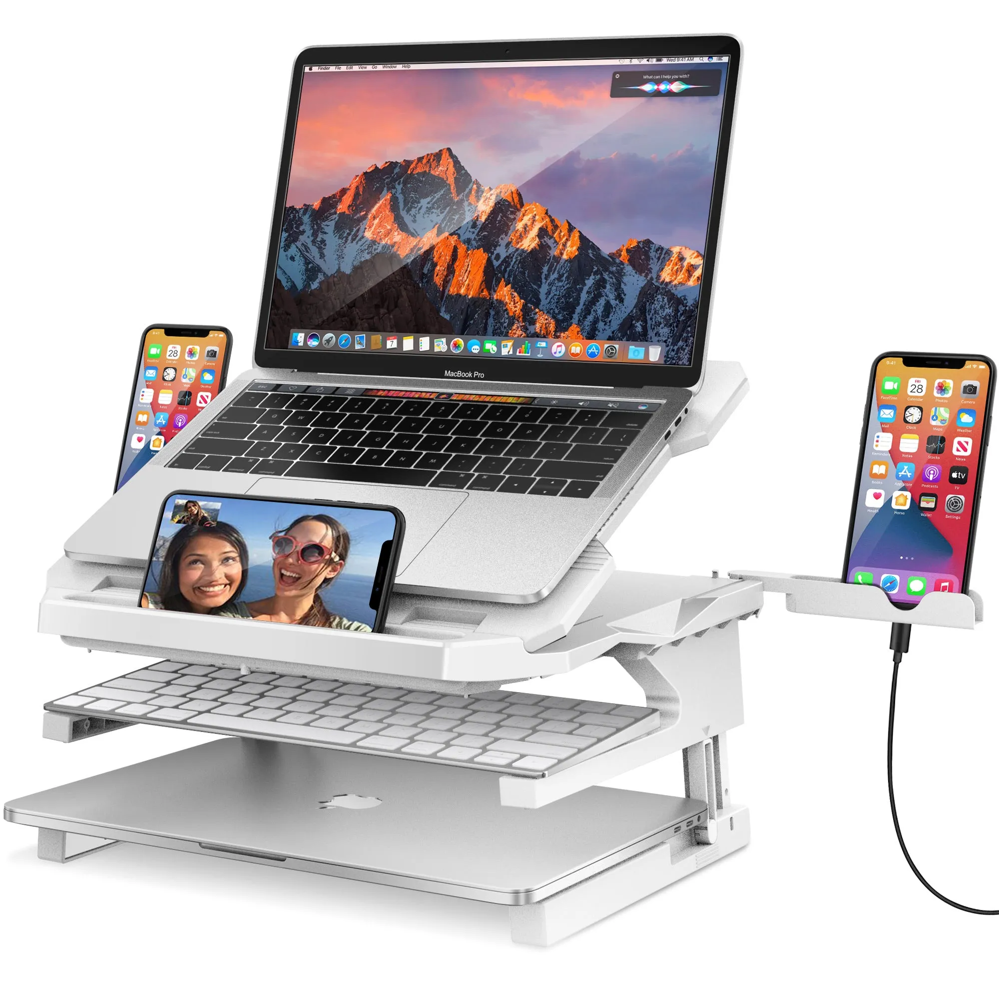 Two-Layer Height Adjustable Laptop Stands (LS-58B)