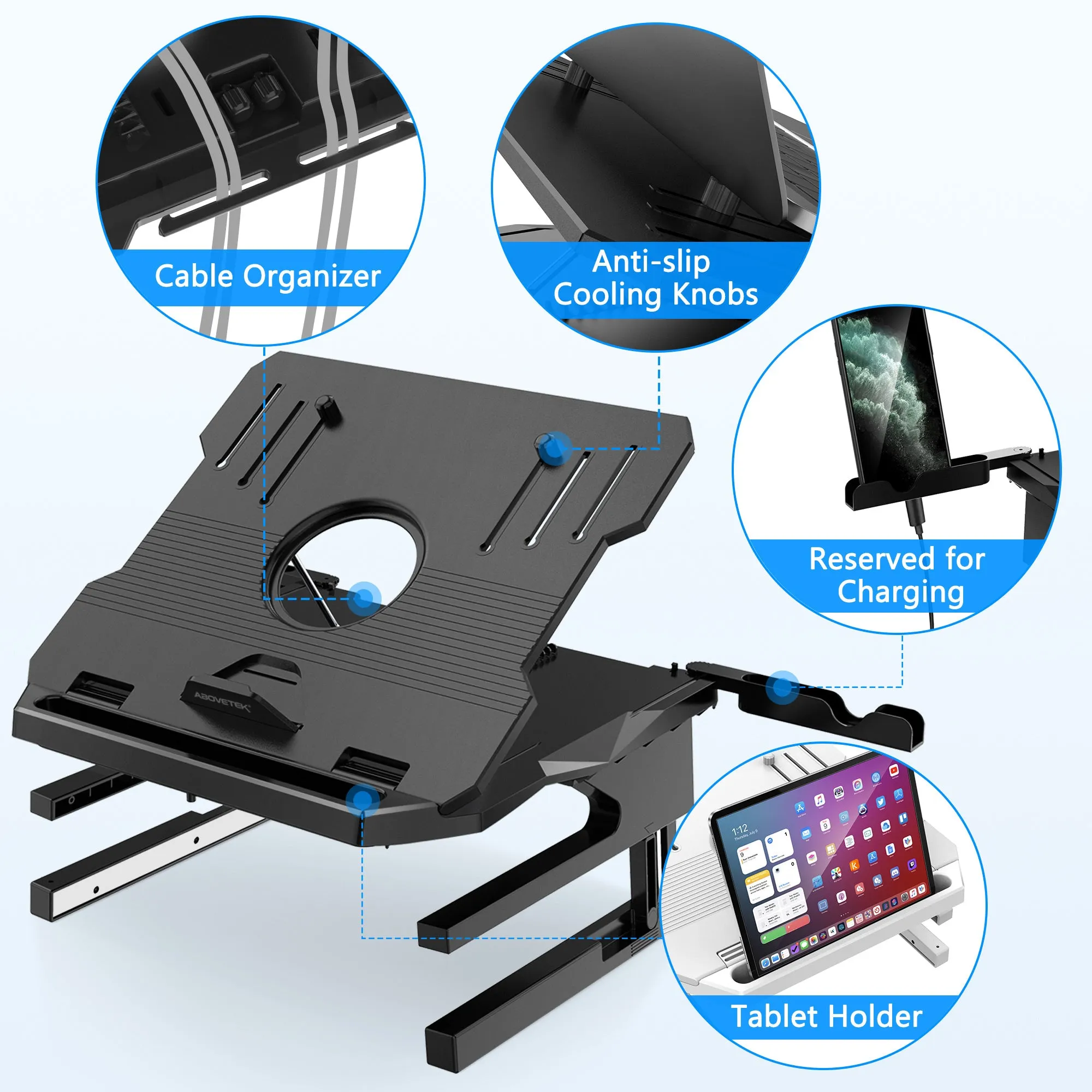 Two-Layer Height Adjustable Laptop Stands (LS-58B)