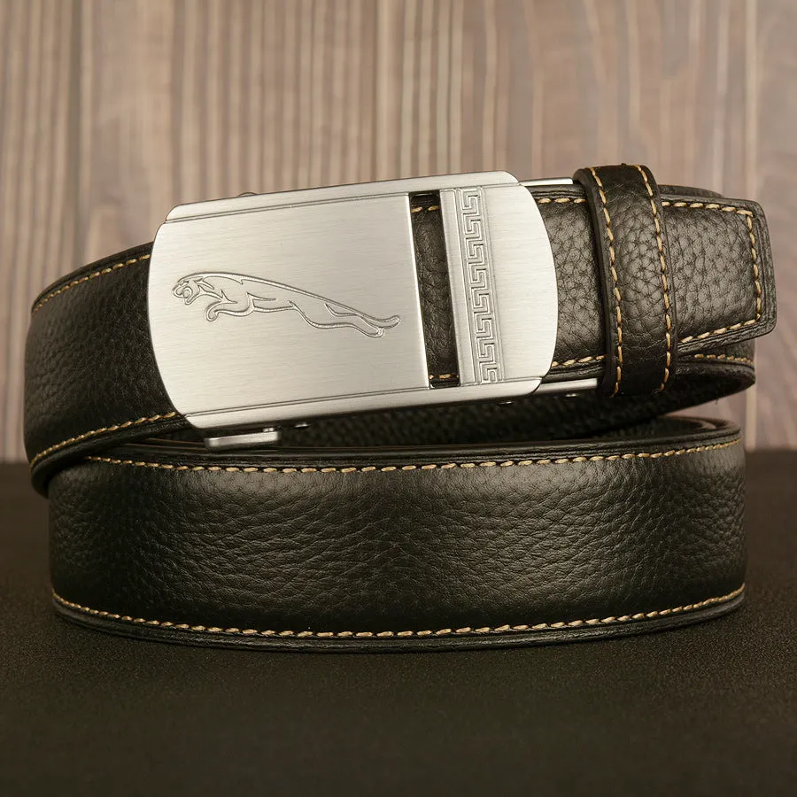 Various Design | Mens Leather Belt with Automatic Buckle Nickel Free Luxury Gift