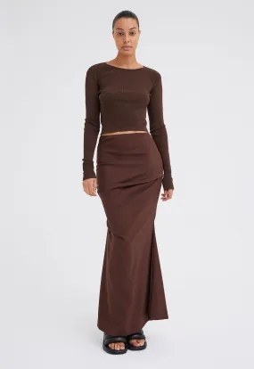 Vector Wool Maxi Skirt - Bronzer