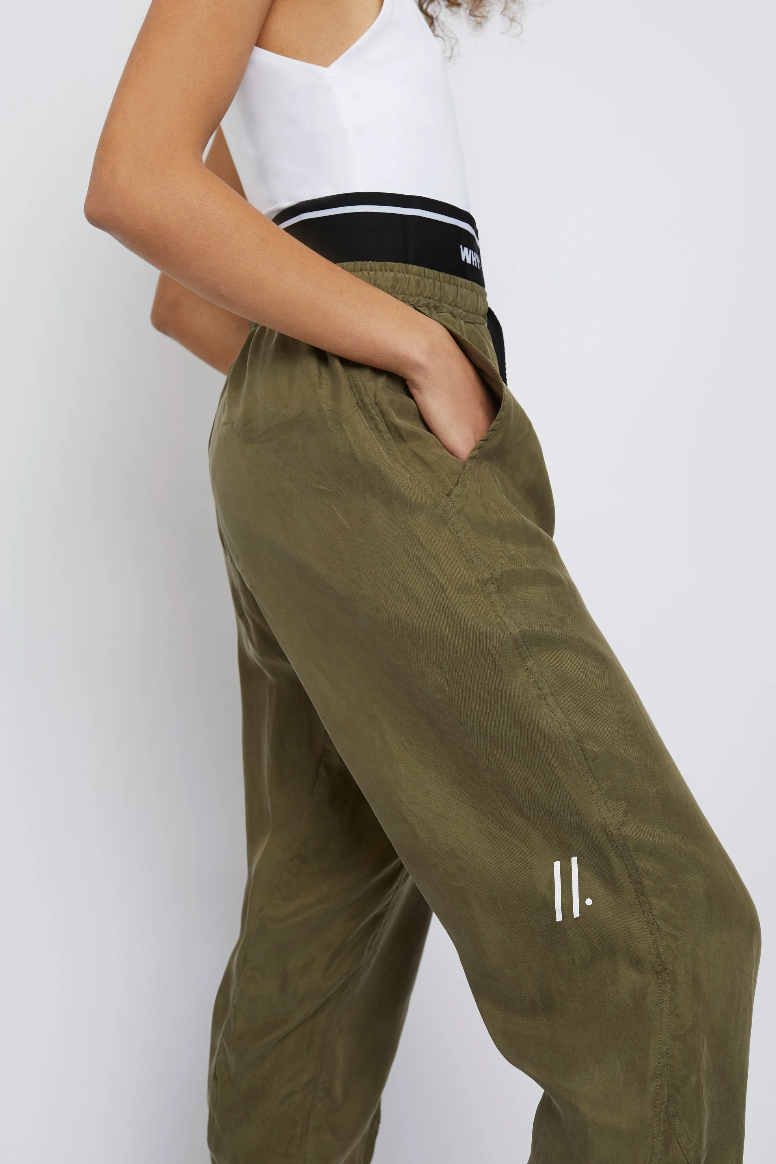 Whyte Studio The "Track" Joggers - Green