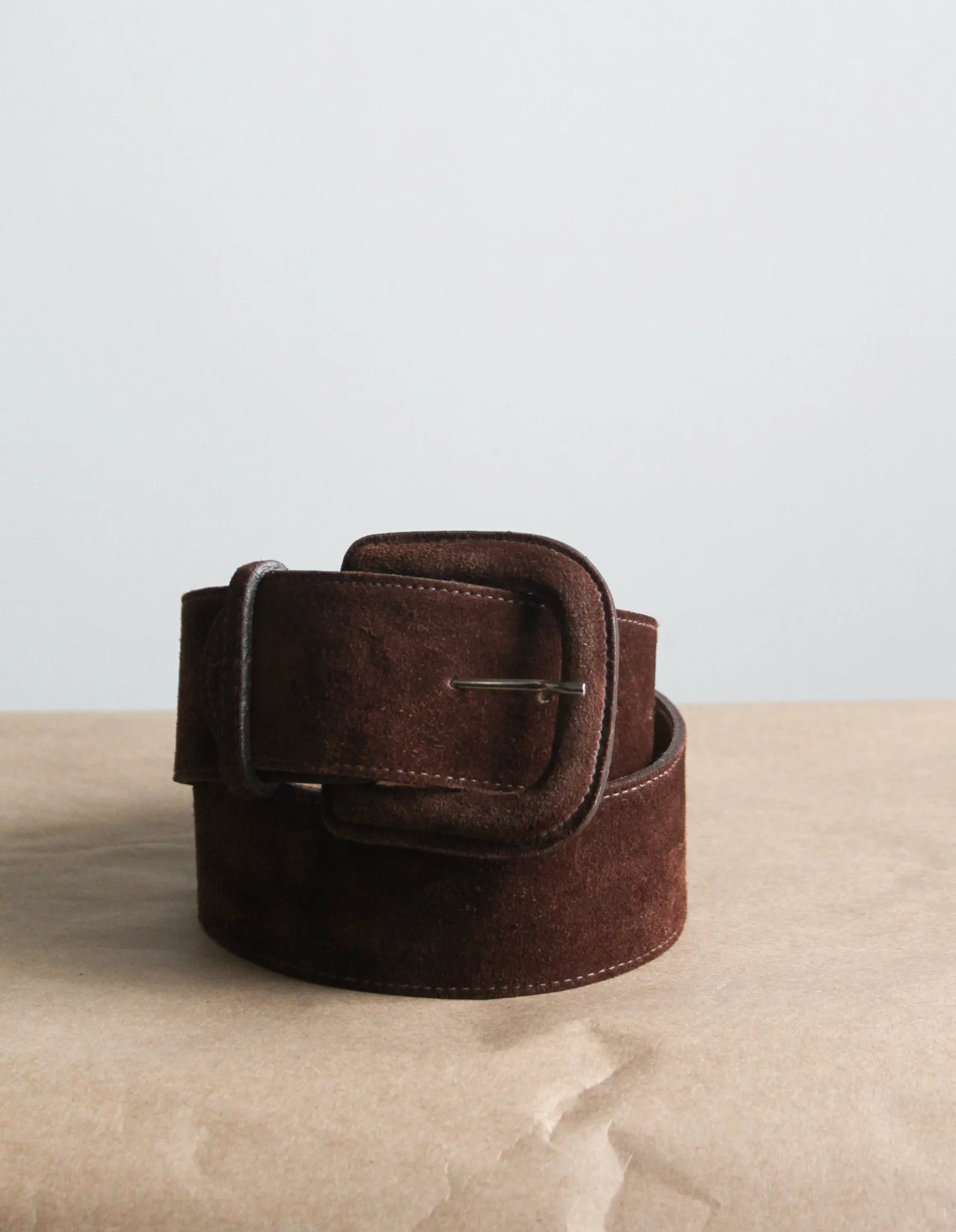 wide suede belt